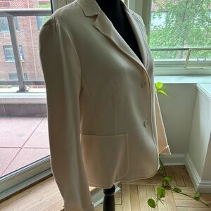 Akris Cashmere Wool Blend Two Button Womens Jacket